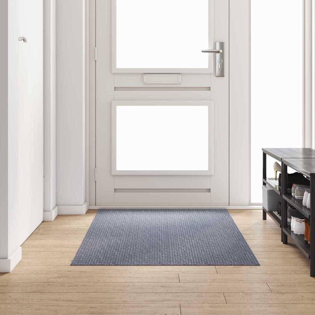 vidaXL Teppichläufer Hellgrau 100 x 200 cm Stoff