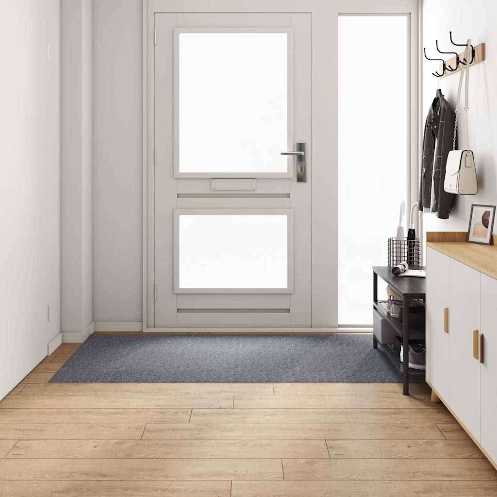vidaXL Teppichläufer Hellgrau 100 x 200 cm Stoff