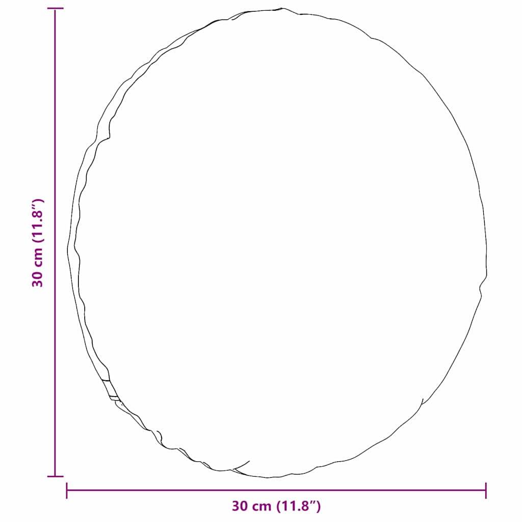 vidaXL Sitzkissen 2 pcs Dunkelgrau Ø30 x 13 cm Cordstoff