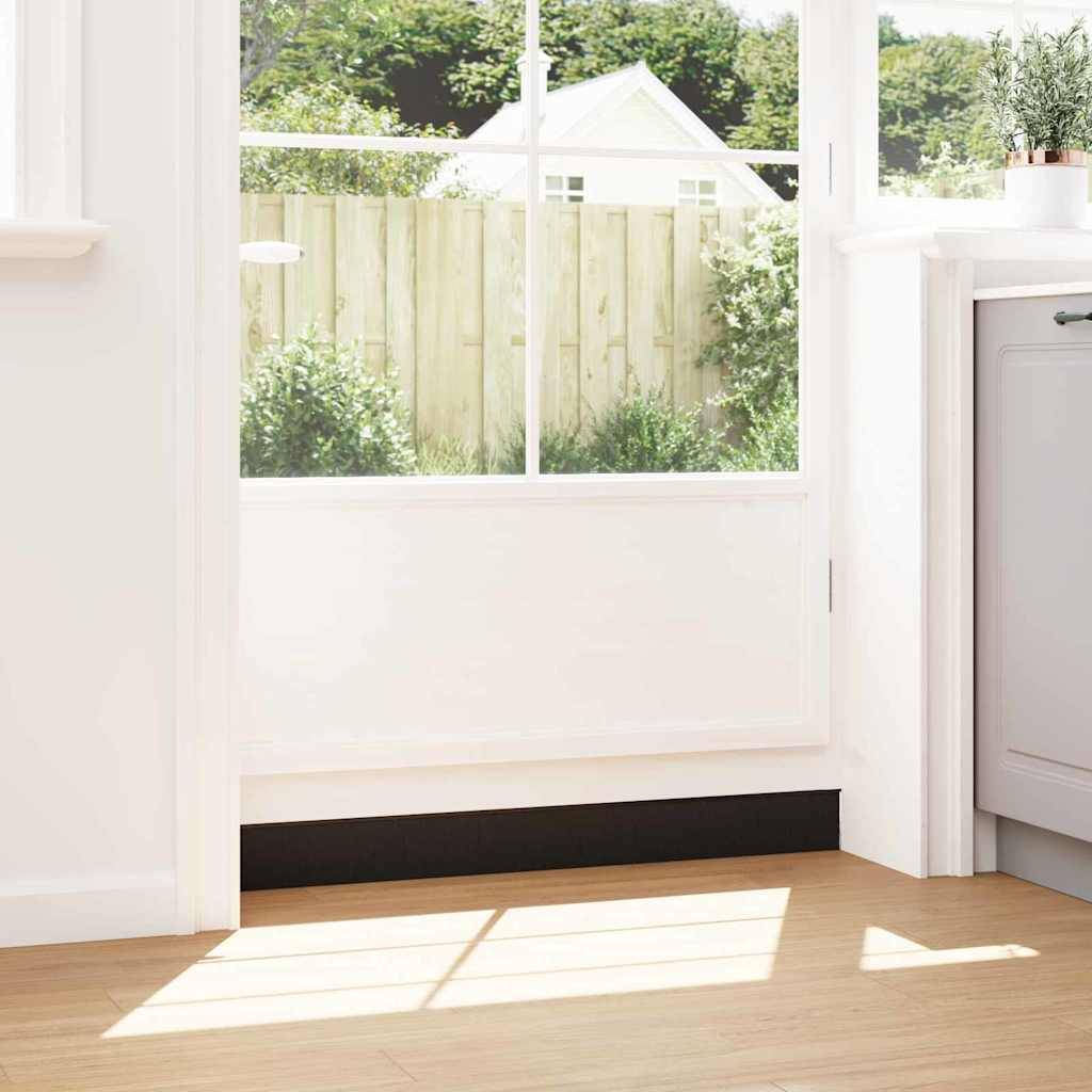 vidaXL Aufsteck Türbürstendichtungen 6 pcs Schwarz 100 cm