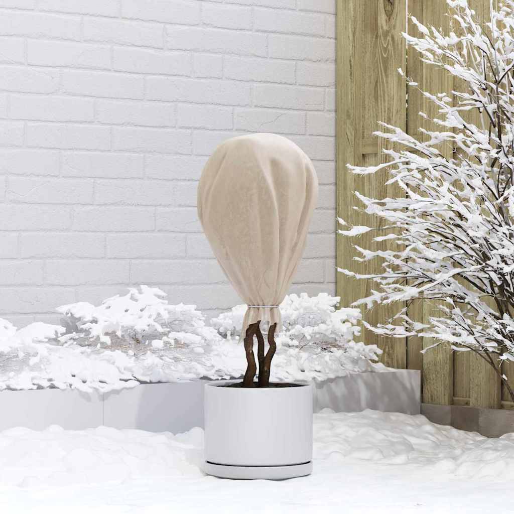 vidaXL Winterschutz fur Pflanzen Beige 20 x 1,6 m Vliesstoff
