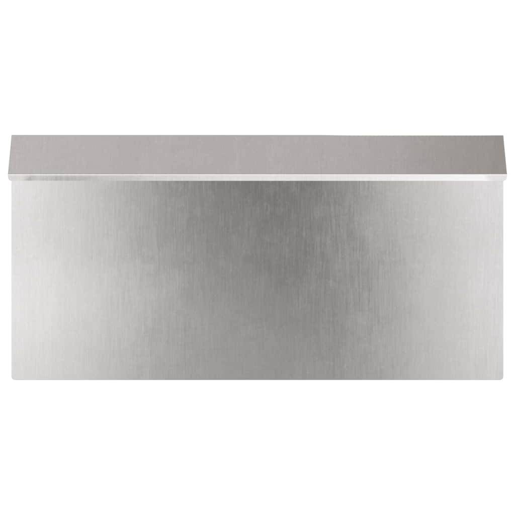 vidaXL Schneckenzaun Silber 50 x 3,5 x 25 cm Edelstahl