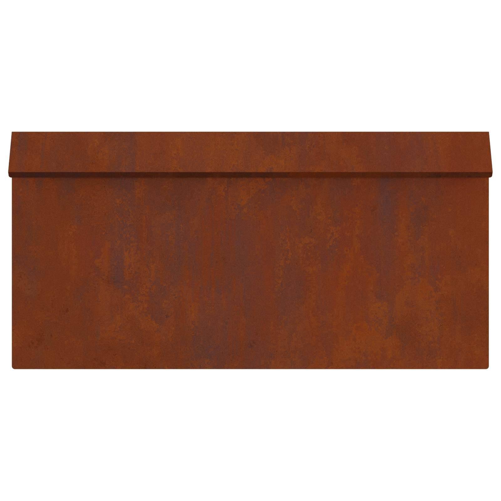 vidaXL Schneckenzaun Rostig 50 x 3,5 x 25 cm Wetterfeststahl