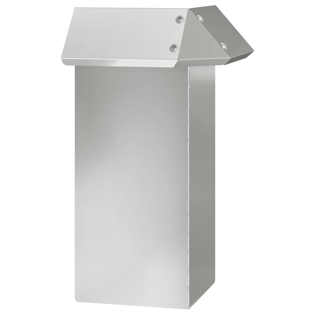 vidaXL Schneckenzaun Silber 13,5 x 13,5 x 25 cm Verzinkter Stahl