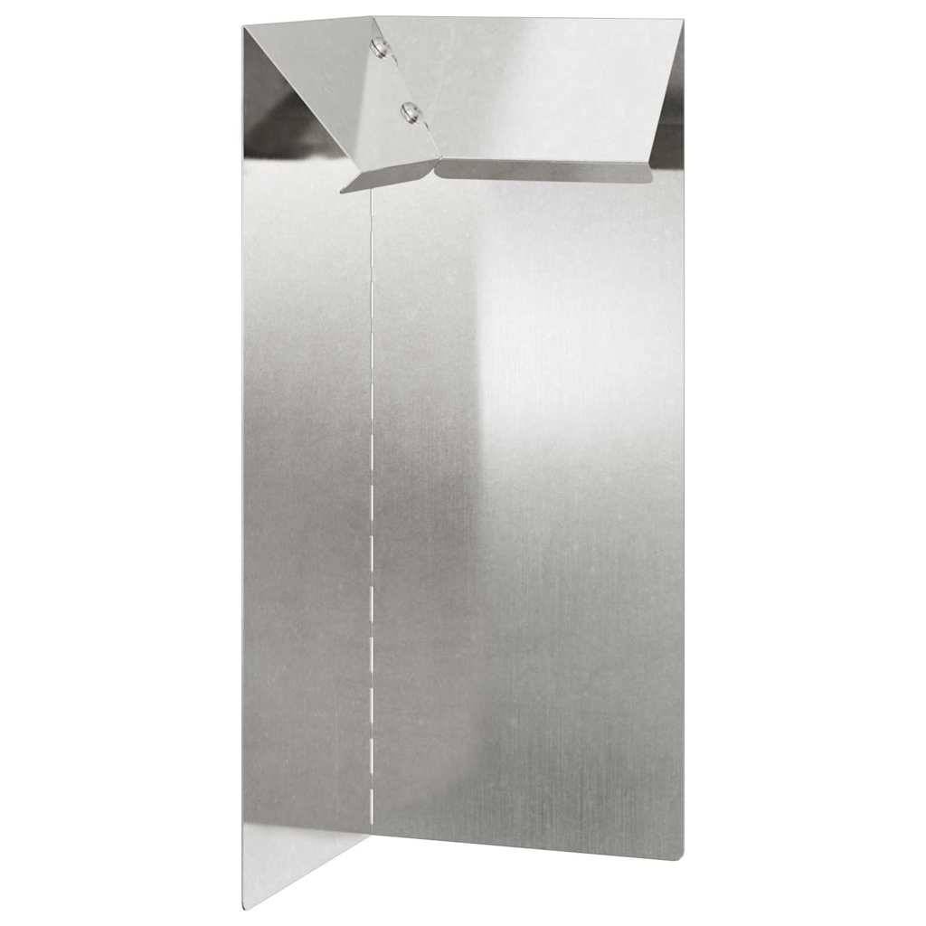 vidaXL Schneckenzaun Silber 10 x 10 x 25 cm Edelstahl