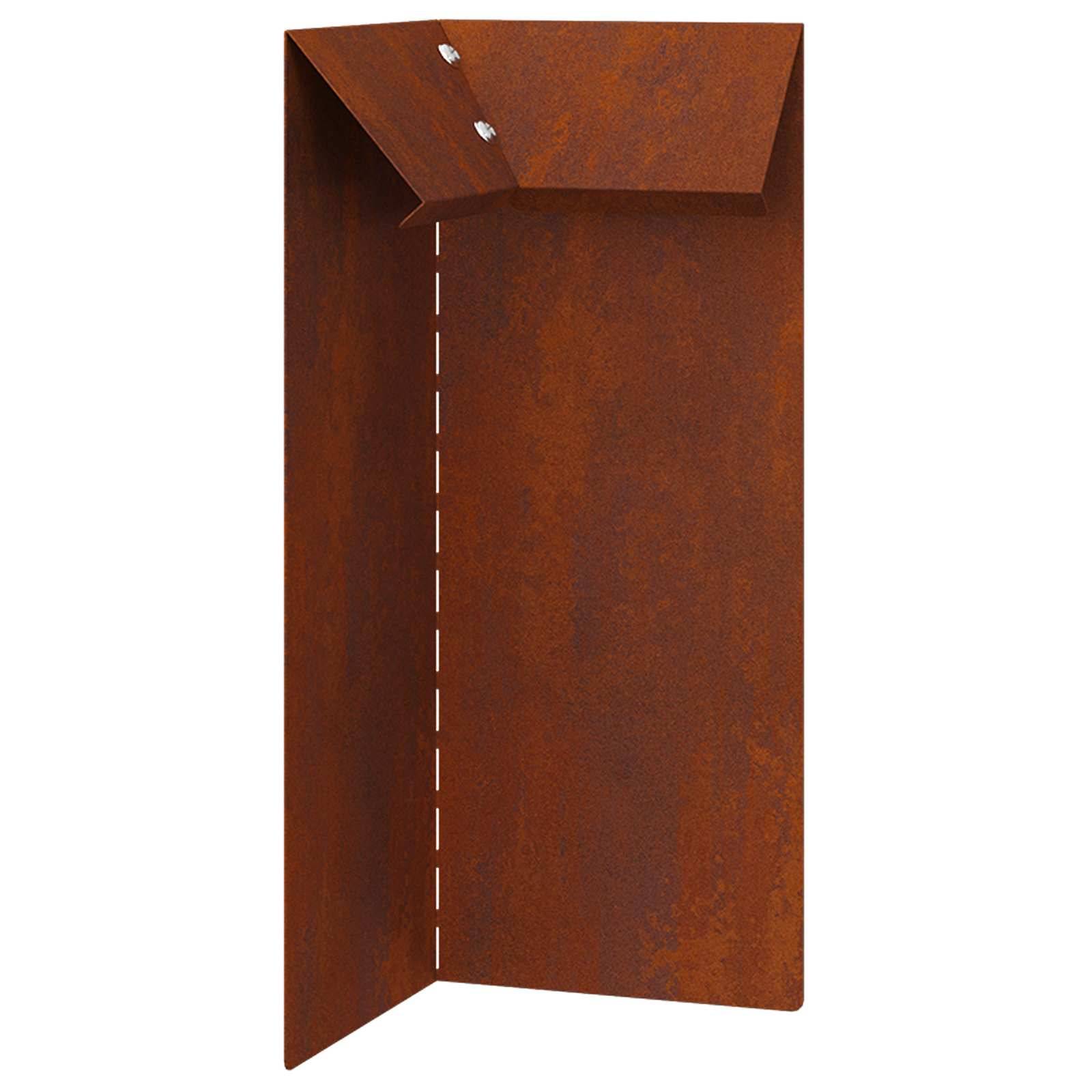 vidaXL Schneckenzaun Rostig 10 x 10 x 25 cm Wetterfeststahl