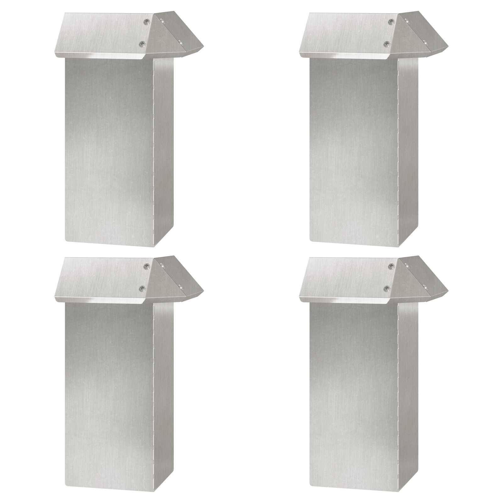 vidaXL Schneckenzauns 12 pcs Silber Edelstahl