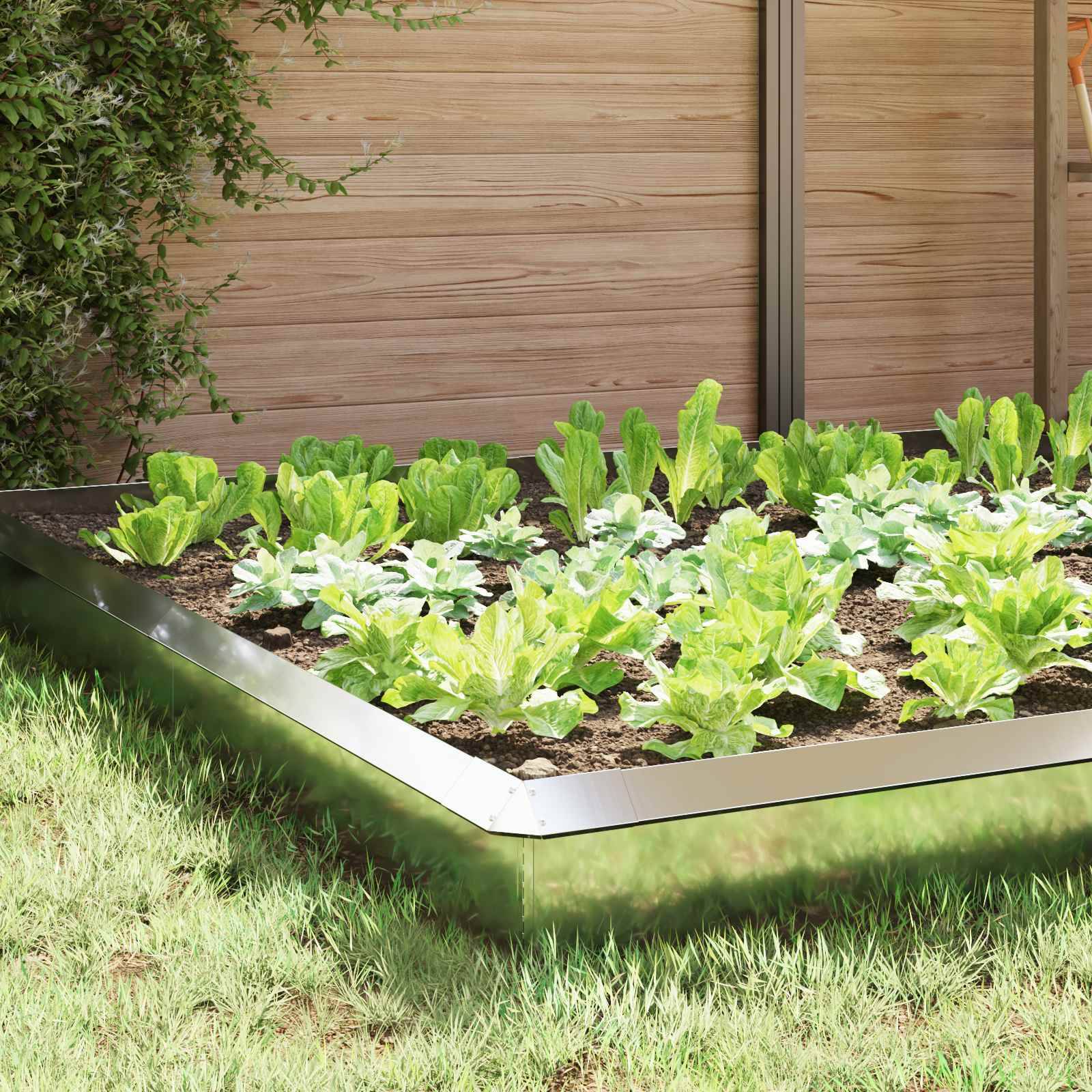 vidaXL Schneckenzauns 16 pcs Silber Verzinkter Stahl