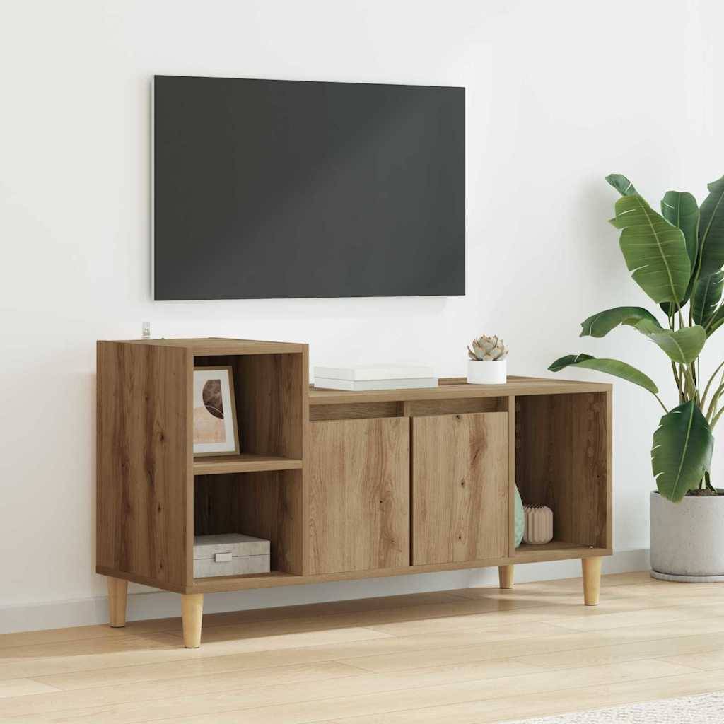 vidaXL TV-Schränk Artisan-Eiche 100 x 35 x 55 cm Holzwerkstoff
