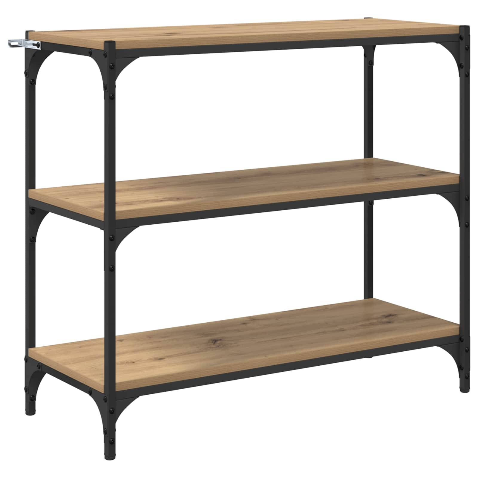 vidaXL Bücherregal Artisan-Eiche 80 x 33 x 70,5 cm Holzwerkstoff