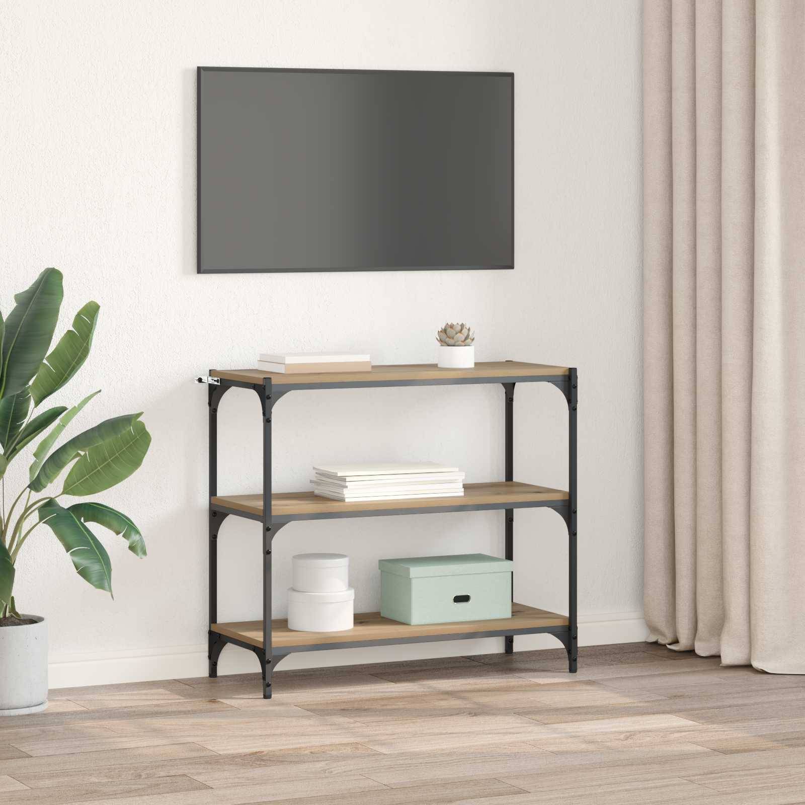 vidaXL Bücherregal Artisan-Eiche 80 x 33 x 70,5 cm Holzwerkstoff
