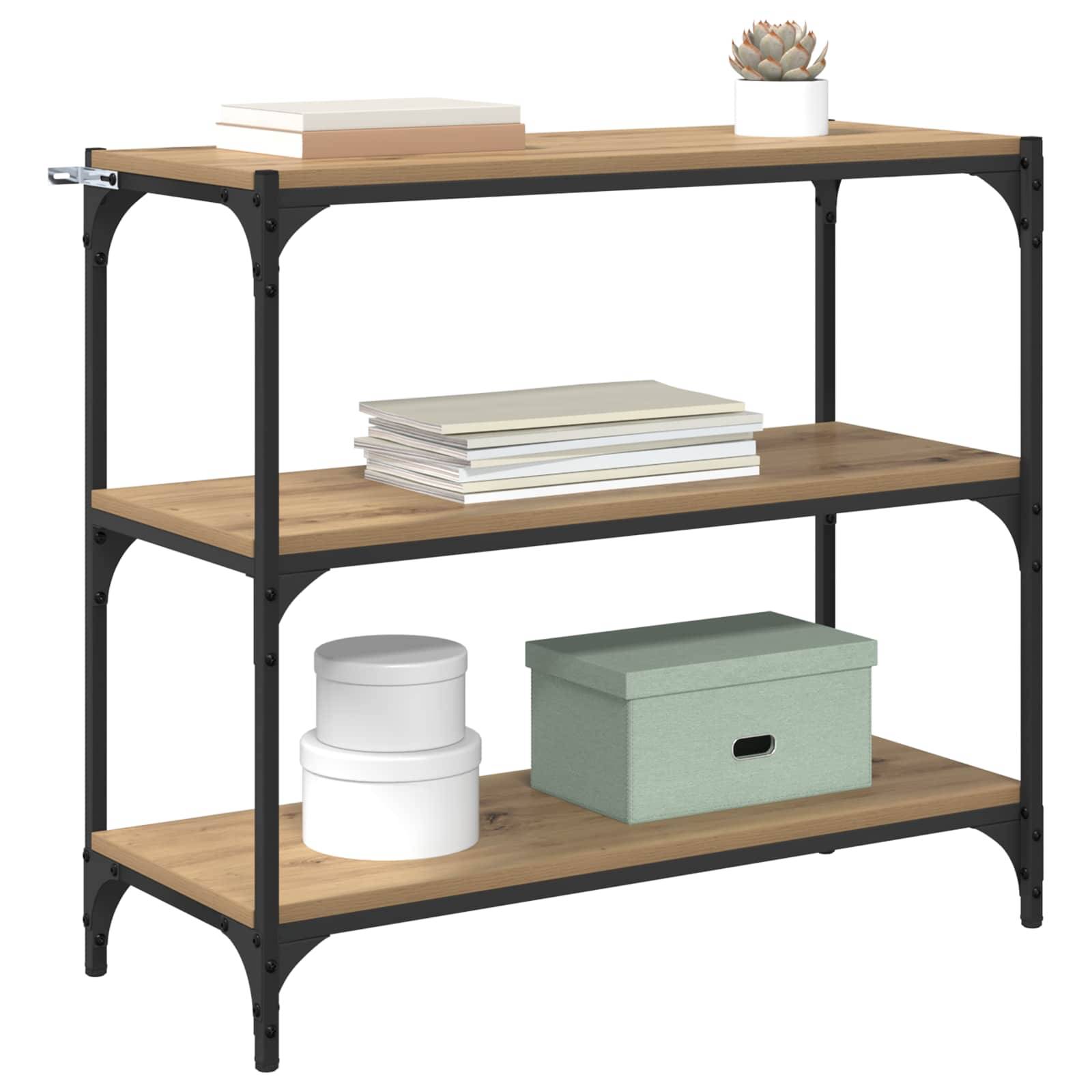 vidaXL Bücherregal Artisan-Eiche 80 x 33 x 70,5 cm Holzwerkstoff