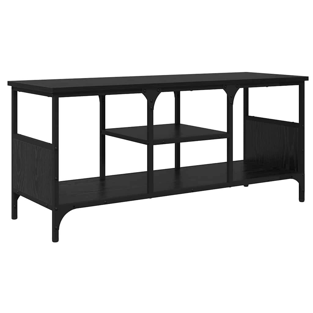 vidaXL TV-Schränk Schwarz Eichen-Optik 100 x 35 x 45 cm