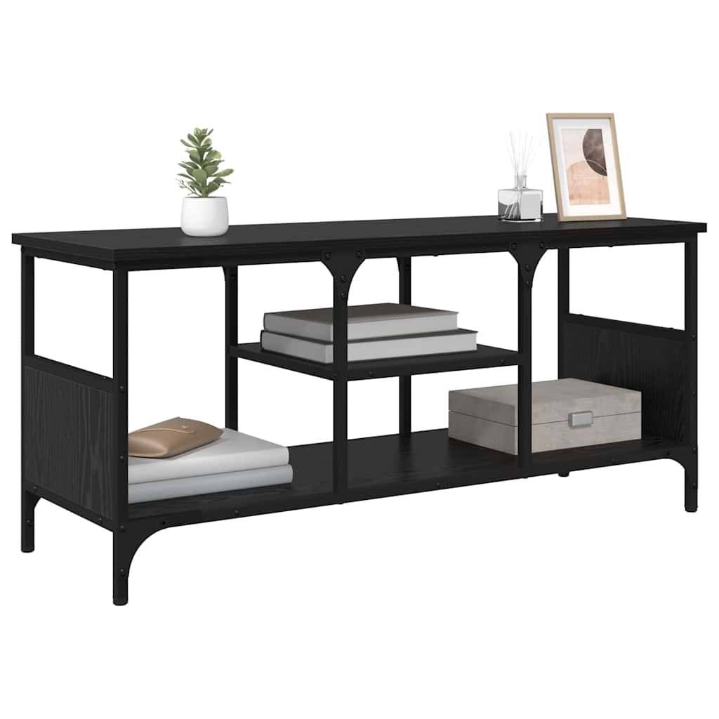 vidaXL TV-Schränk Schwarz Eichen-Optik 100 x 35 x 45 cm