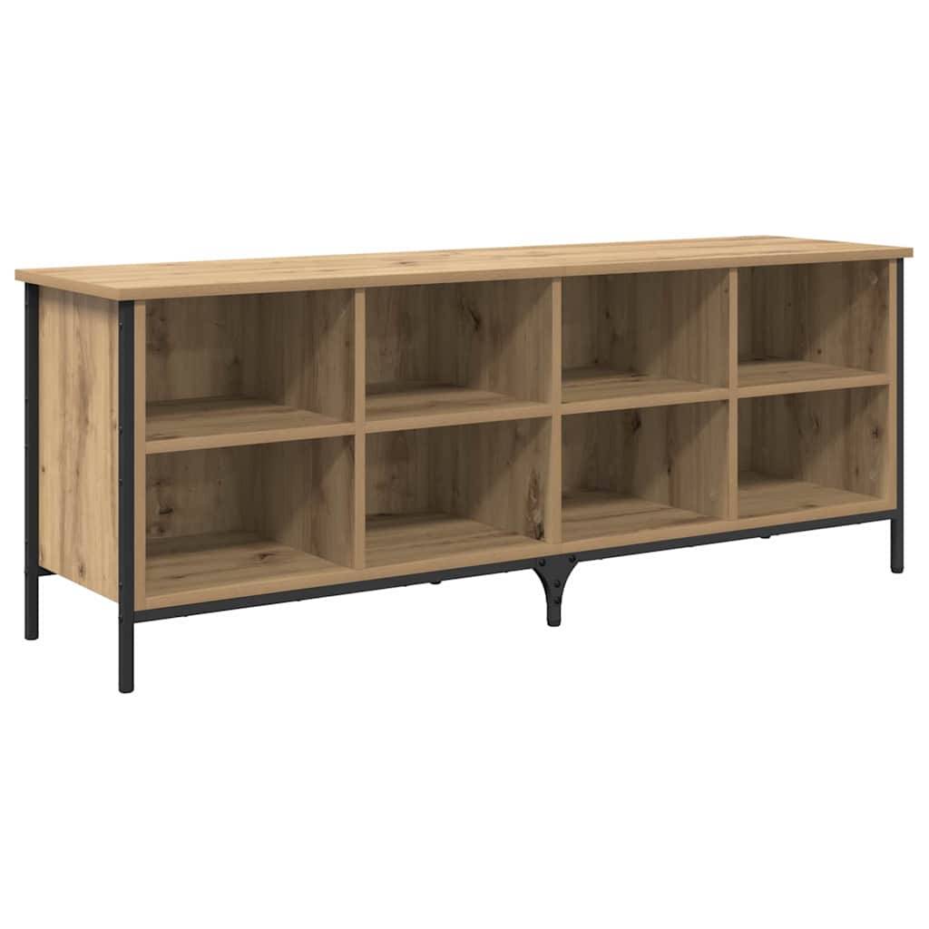 vidaXL Schuhschrank mit Regal Artisan-Eiche 131 x 35 x 50 cm