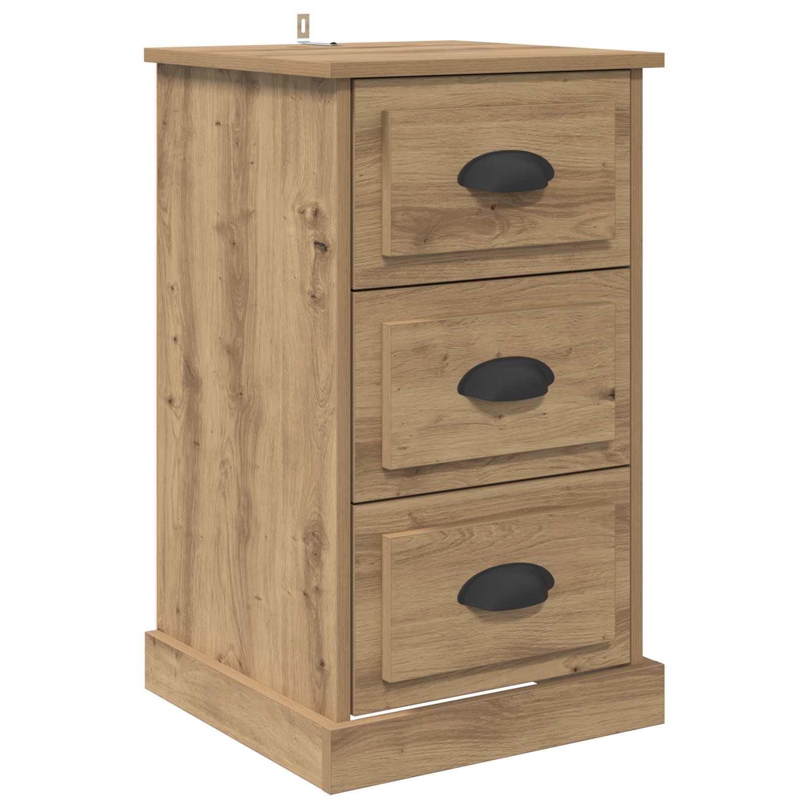 vidaXL Nachttisch Artisan-Eiche 39 x 39 x 67,5 cm Holzwerkstoff
