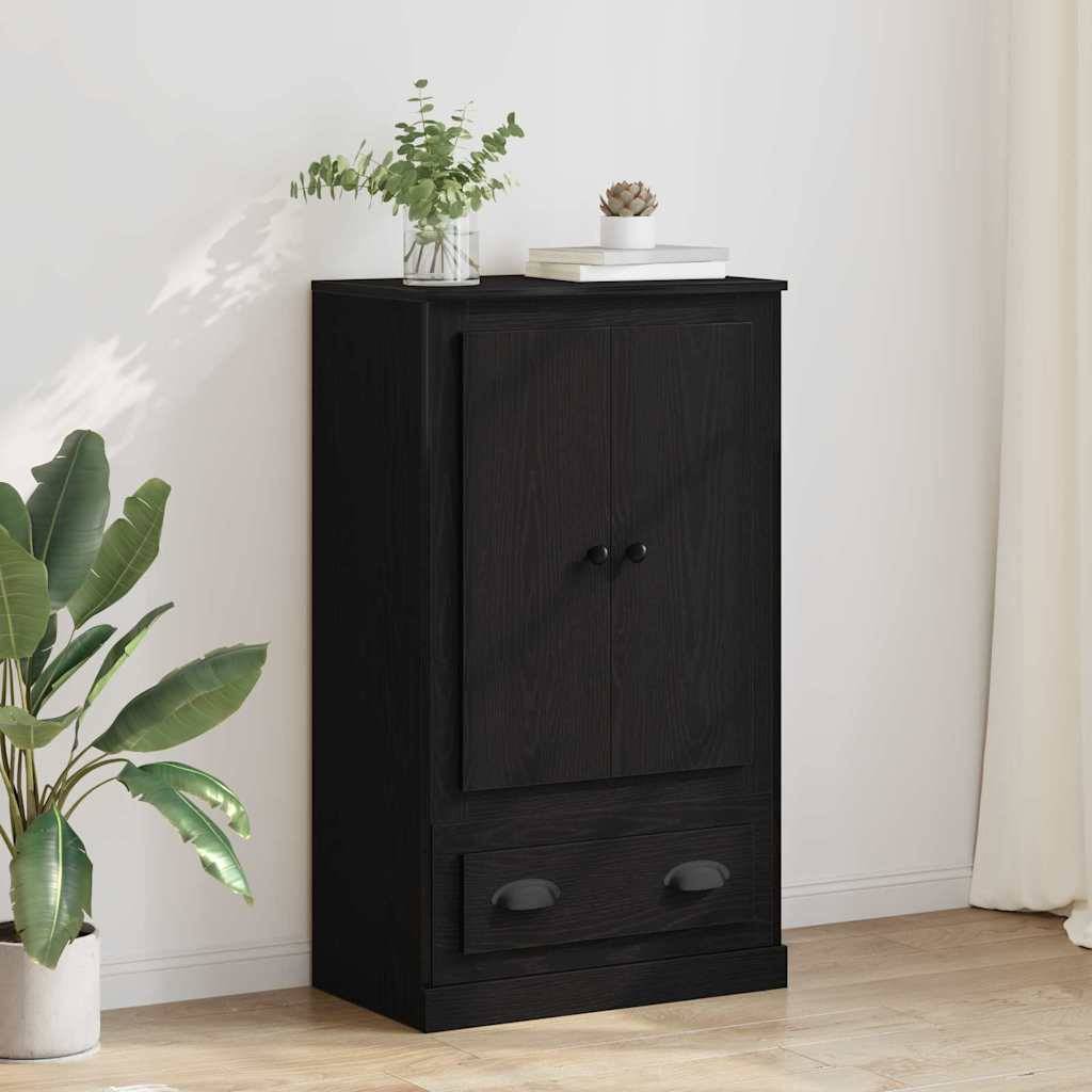 vidaXL Highboard Schwarz Eichen-Optik 60 x 35,5 x 103,5 cm