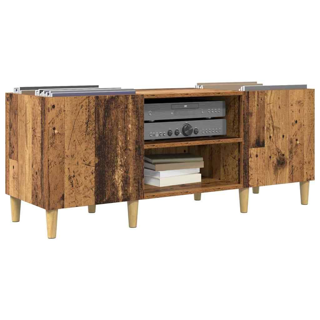 vidaXL Schallplattenschrank Altholz 121 x 38 x 48 cm Holzwerkstoff