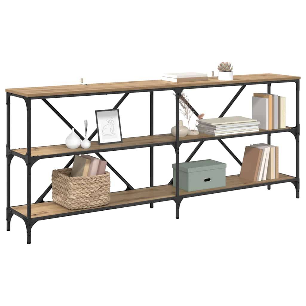 vidaXL Konsolentisch Artisan-Eiche 180 x 30 x 75 cm Holzwerkstoff