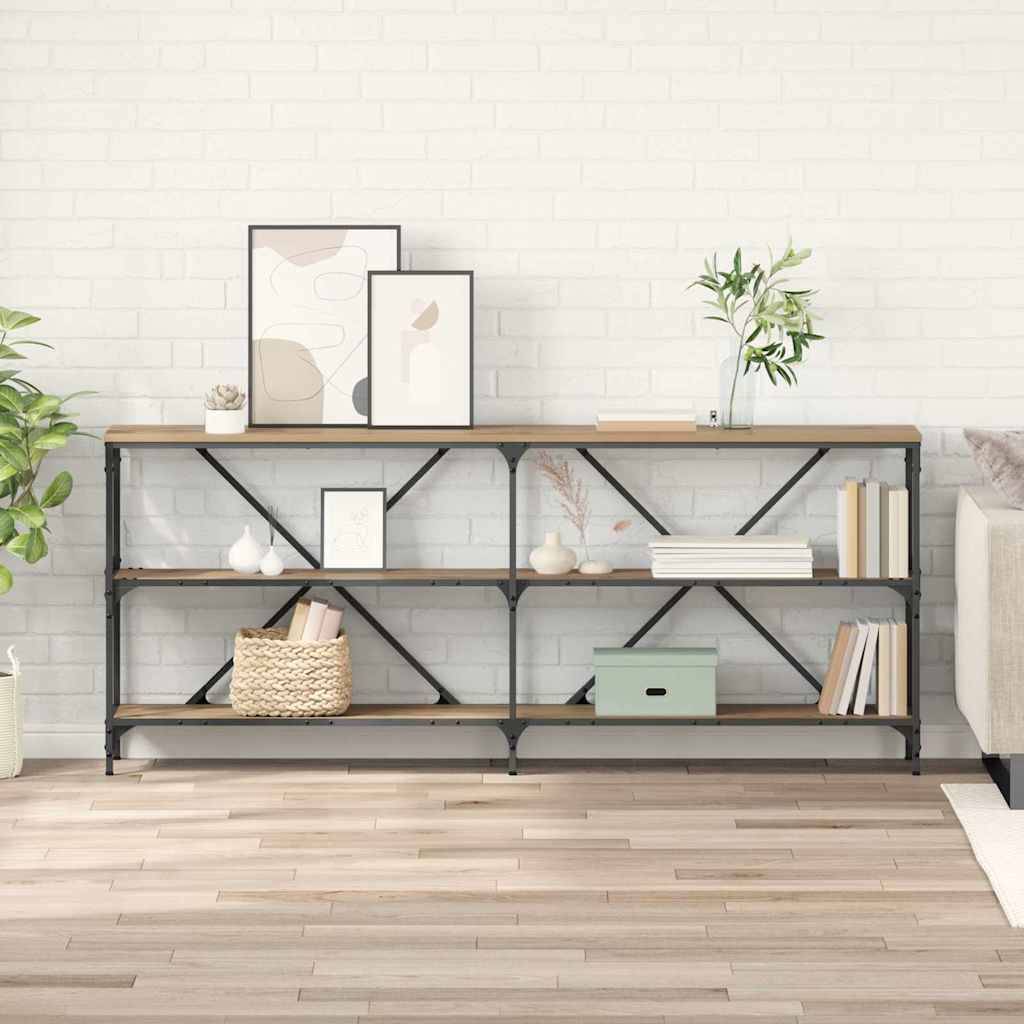 vidaXL Konsolentisch Artisan-Eiche 180 x 30 x 75 cm Holzwerkstoff