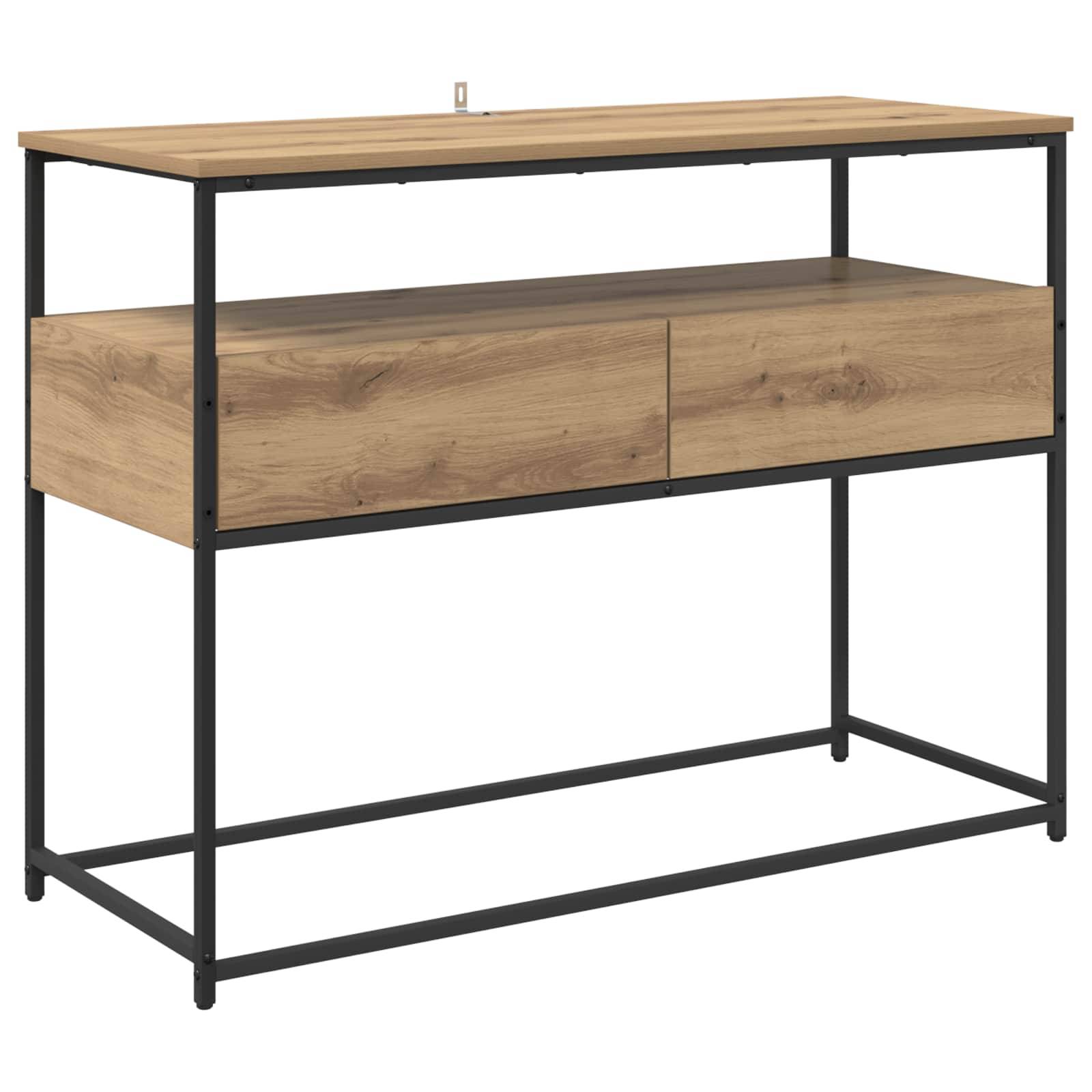 vidaXL Konsolentisch Artisan-Eiche 100 x 40 x 75 cm Holzwerkstoff