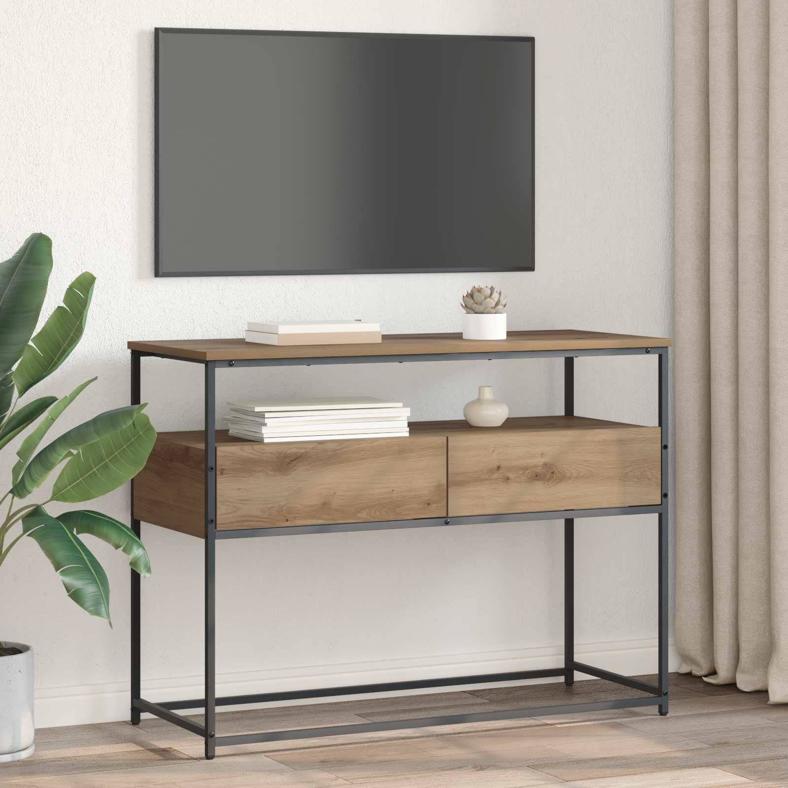 vidaXL Konsolentisch Artisan-Eiche 100 x 40 x 75 cm Holzwerkstoff