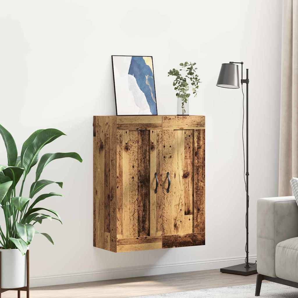 vidaXL Wandschrank Altholz 69,5 x 34 x 90 cm Holzwerkstoff