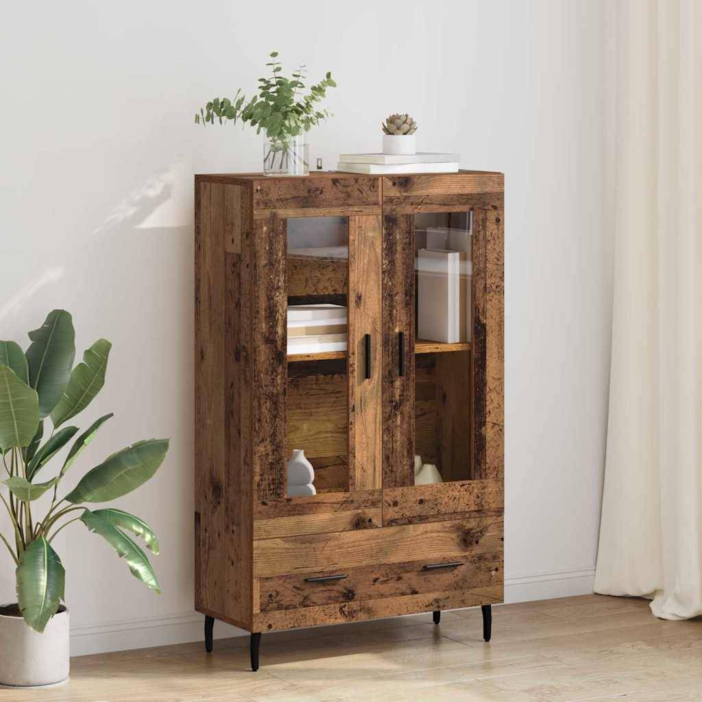 vidaXL Highboard Altholz 69,5 x 31 x 115 cm Holzwerkstoff