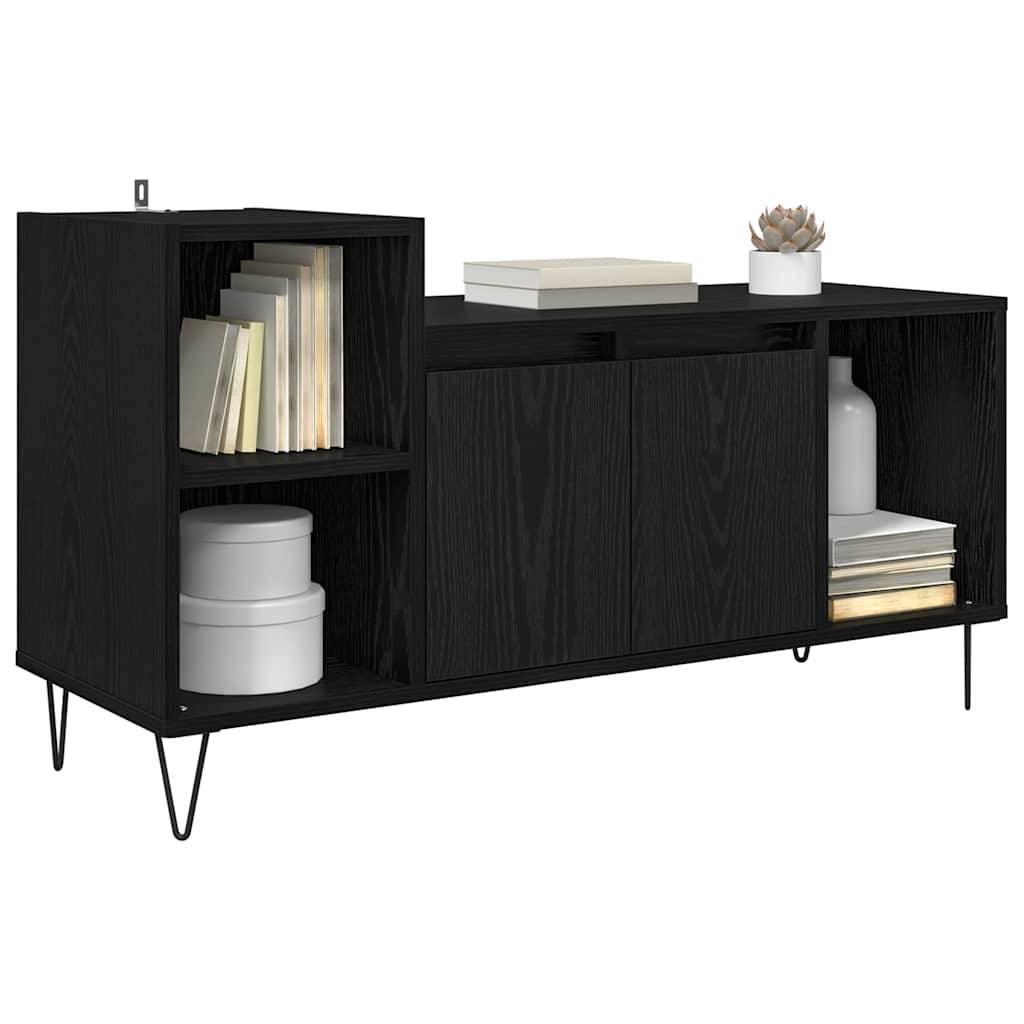 vidaXL TV-Schränk Schwarz Eichen-Optik 100 x 35 x 55 cm Holzwerkstoff