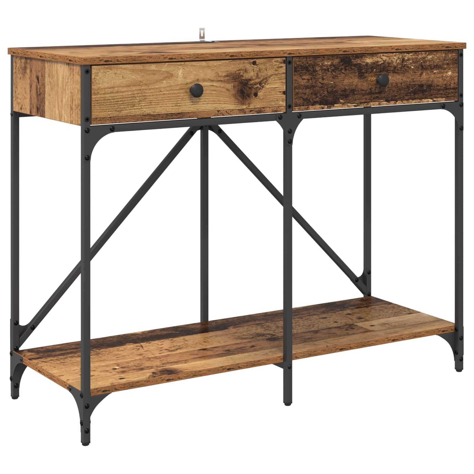 vidaXL Konsolentisch Altholz 100 x 39 x 78,5 cm Holzwerkstoff
