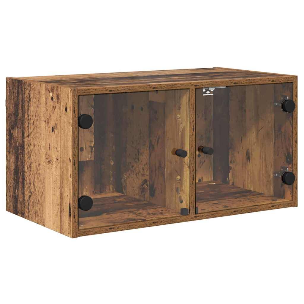 vidaXL Wandschränke 2 pcs Altholz 68 x 37 x 35 cm Holzwerkstoff