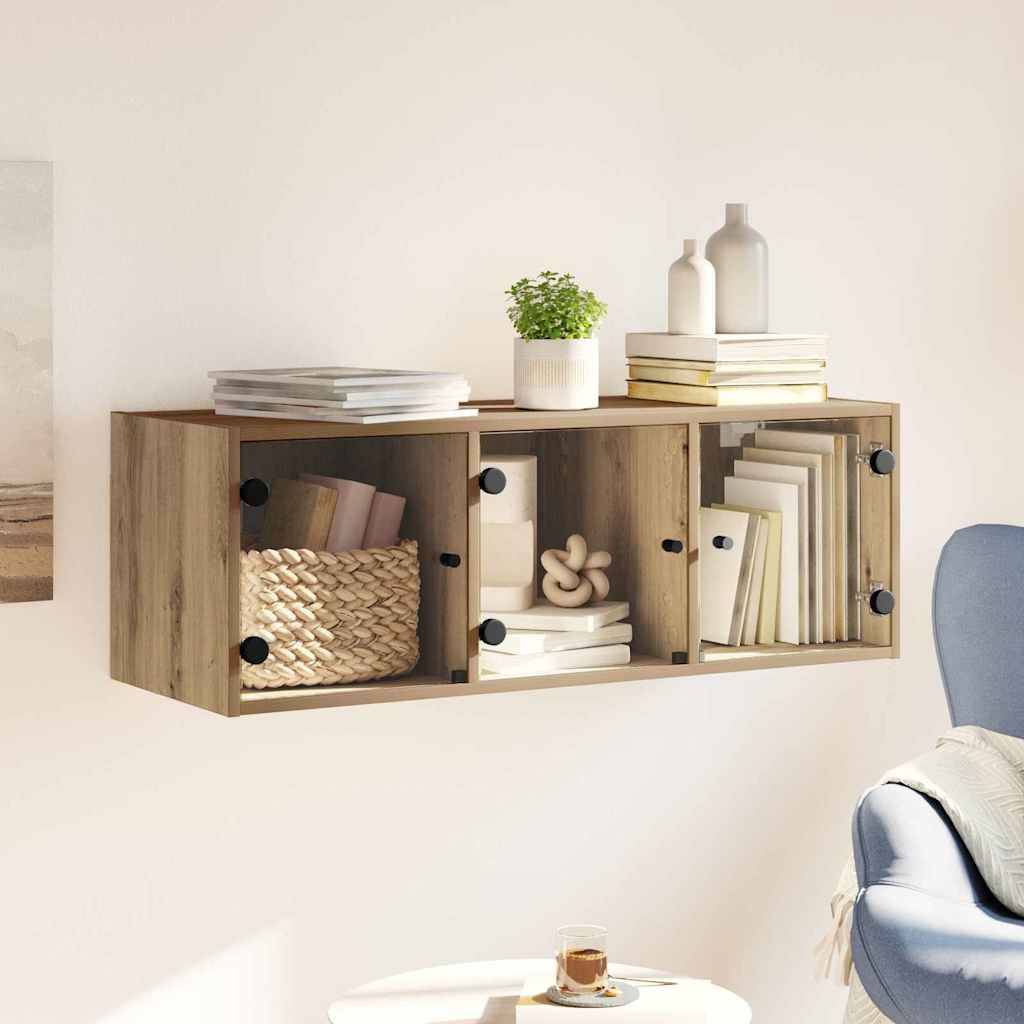 vidaXL Wandschrank Artisan-Eiche 102 x 37 x 35 cm Holzwerkstoff