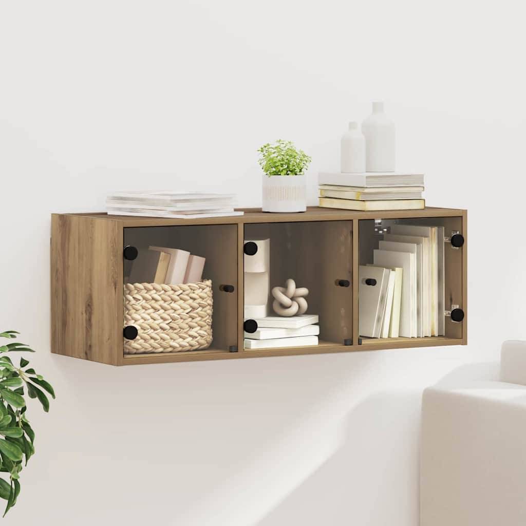 vidaXL Wandschrank Artisan-Eiche 102 x 37 x 35 cm Holzwerkstoff
