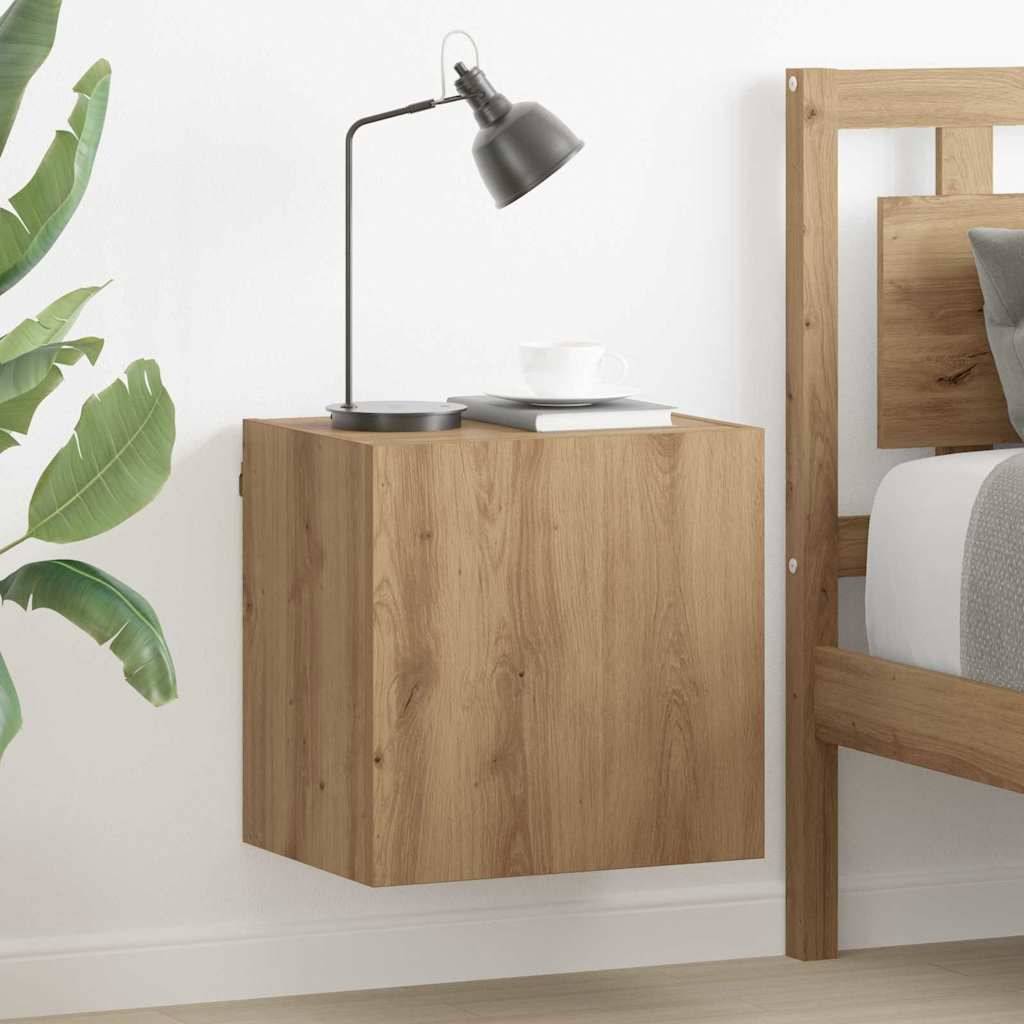 vidaXL TV-Wandregale 2 pcs Artisan-Eiche 40,5x30x40cm Holzwerkstoff