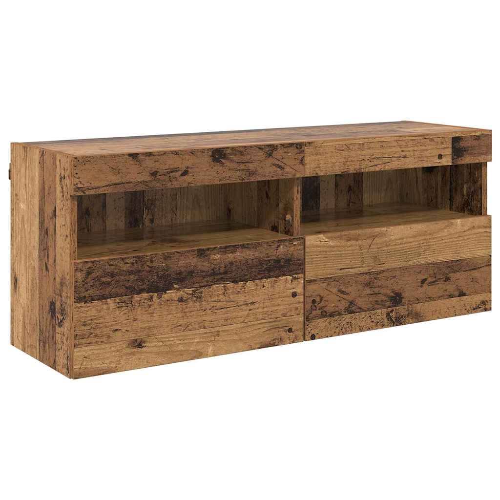 vidaXL TV-Wandschrank Altholz 100 x 30 x 40 cm Holzwerkstoff