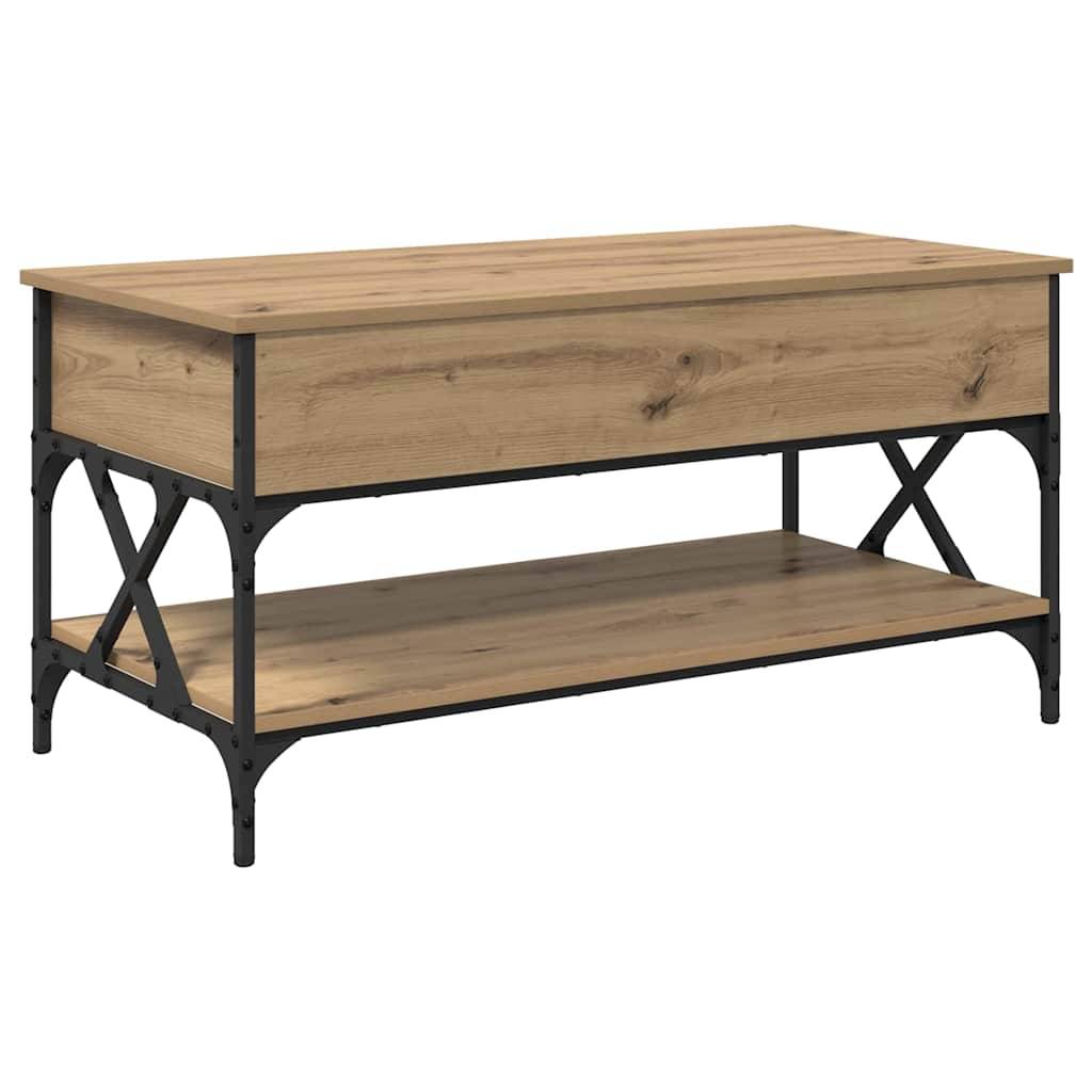 vidaXL Couchtisch Artisan-Eiche 100 x 50 x 50 cm Holzwerkstoff