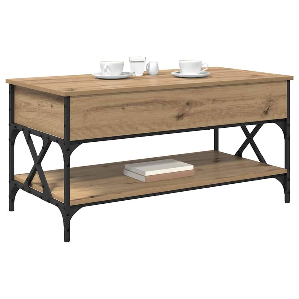 vidaXL Couchtisch Artisan-Eiche 100 x 50 x 50 cm Holzwerkstoff