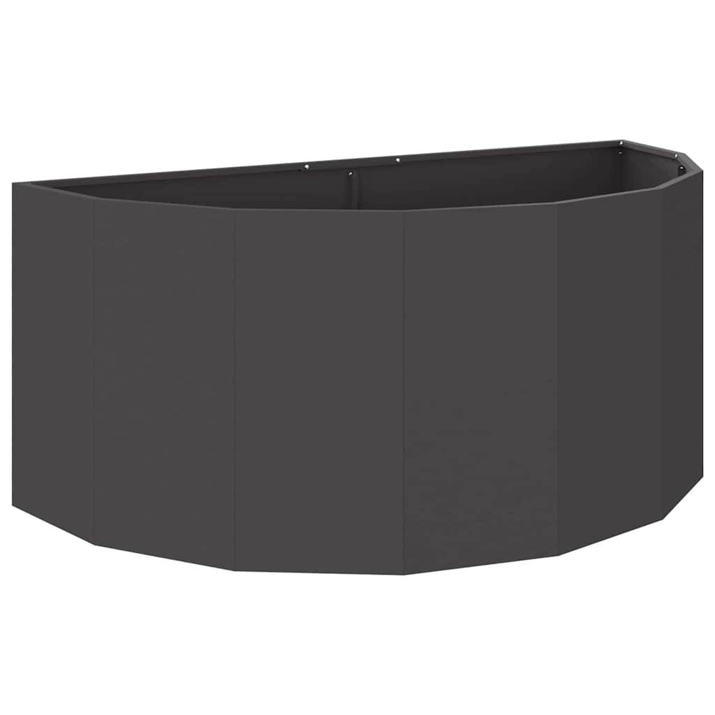 vidaXL Pflanzkübel Schwarz 120 x 60 x 50 cm Stahl