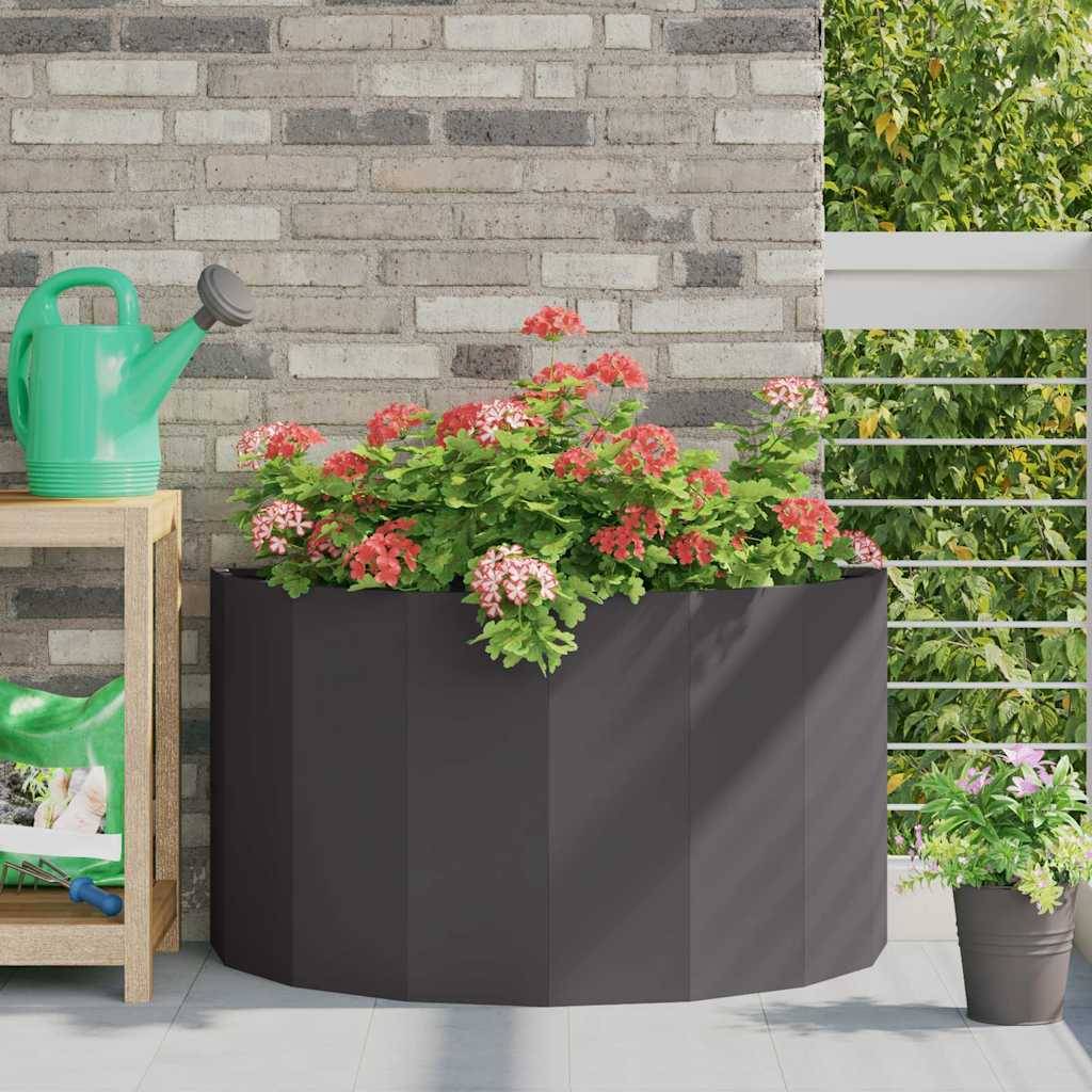 vidaXL Pflanzkübel Schwarz 90 x 45 x 50 cm Stahl