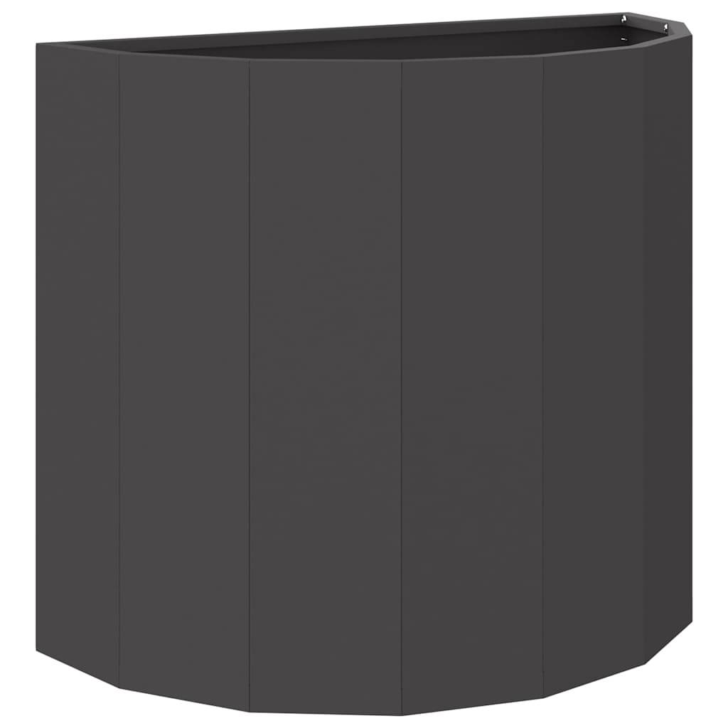 vidaXL Pflanzkübel Schwarz 60 x 30 x 50 cm Stahl