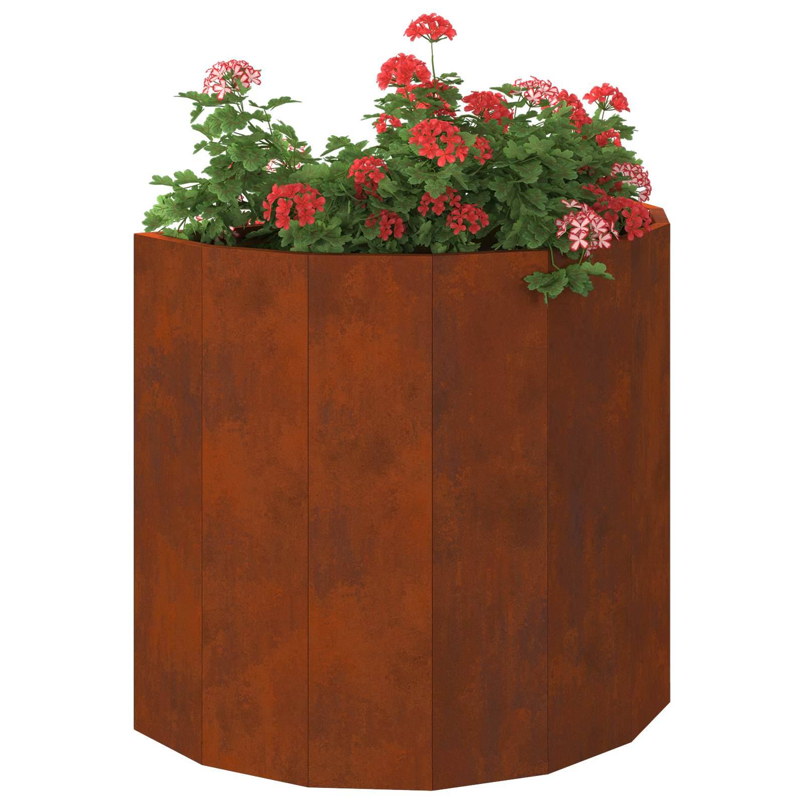 vidaXL Pflanzkübel Rostig 60 x 30 x 50 cm Wetterfeststahl