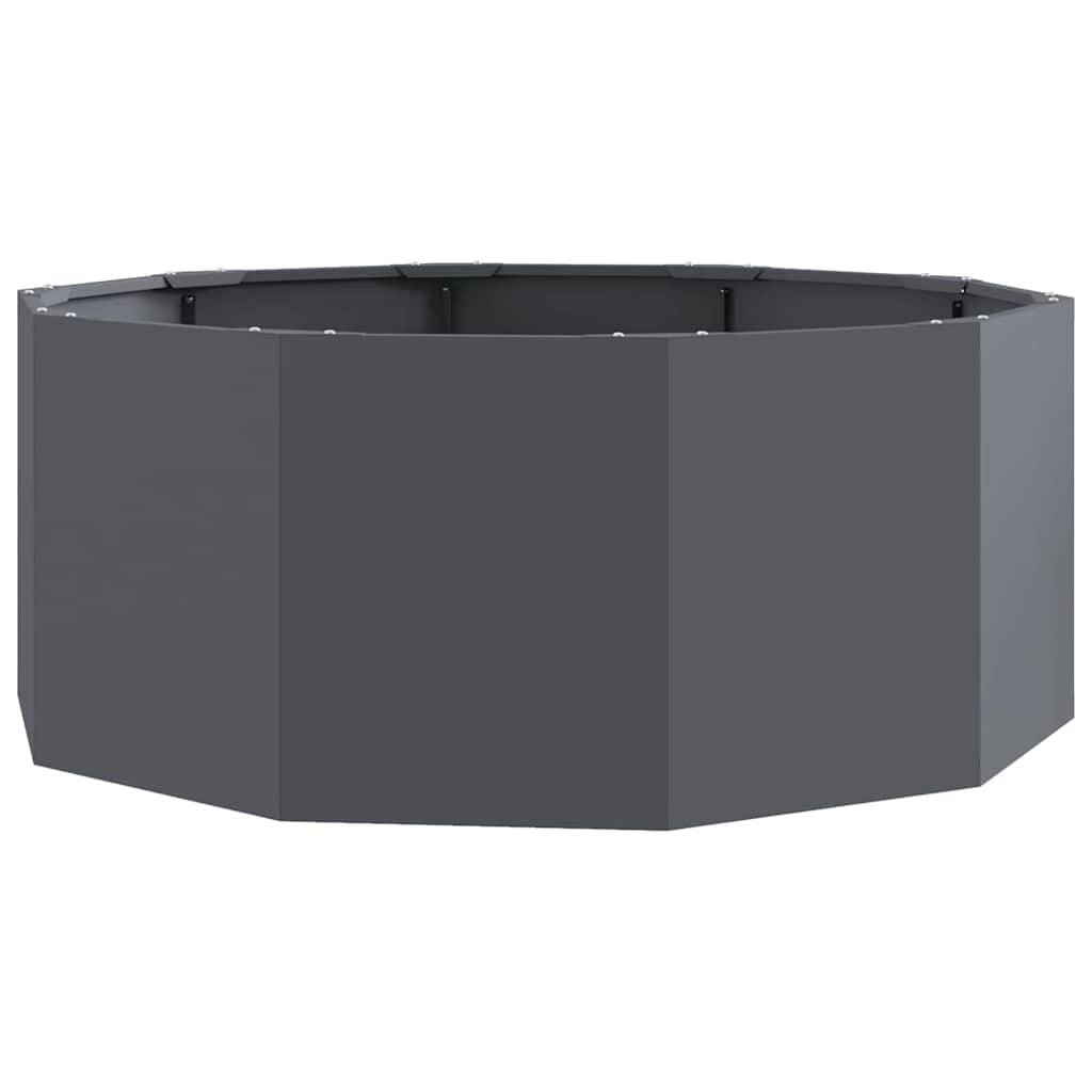 vidaXL Pflanzkübel Anthrazit 90 x 90 x 35 cm Stahl