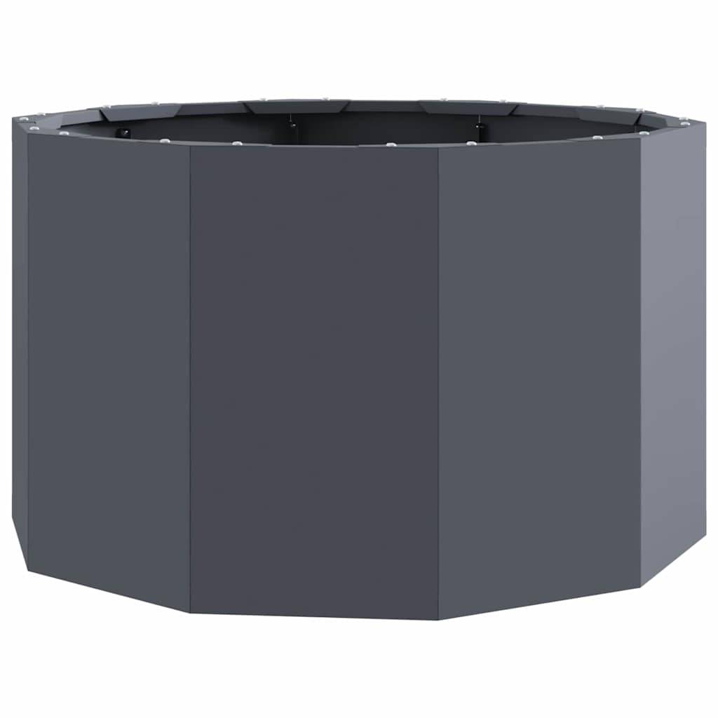 vidaXL Pflanzkübel Anthrazit 60 x 60 x 35 cm Stahl