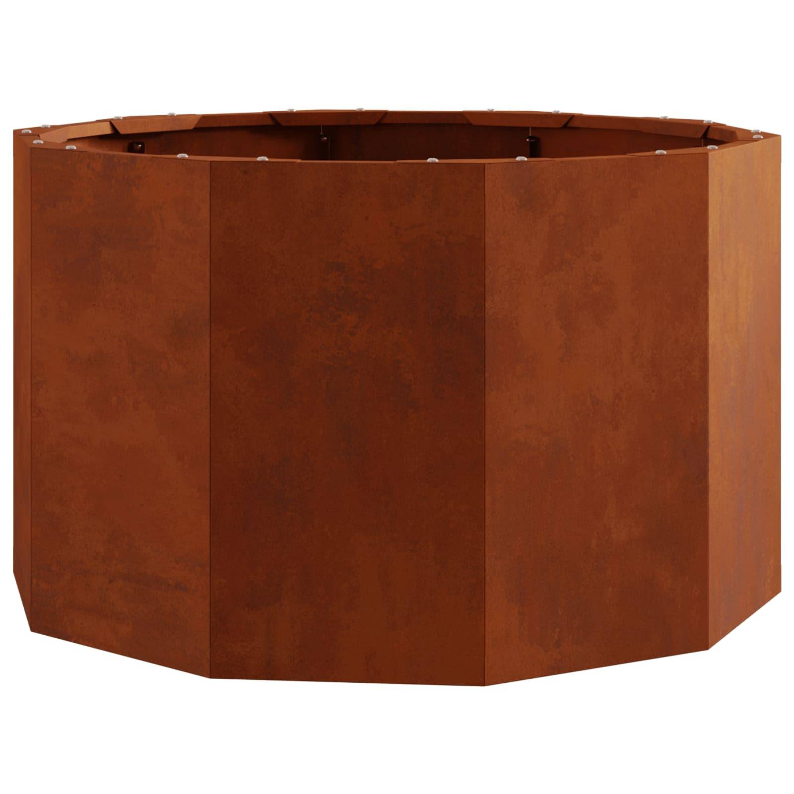 vidaXL Pflanzkübel Rostig 60 x 60 x 35 cm Wetterfeststahl