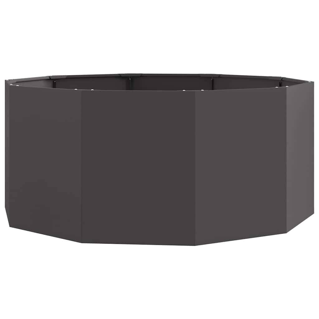 vidaXL Pflanzkübel Schwarz 120 x 120 x 50 cm Stahl