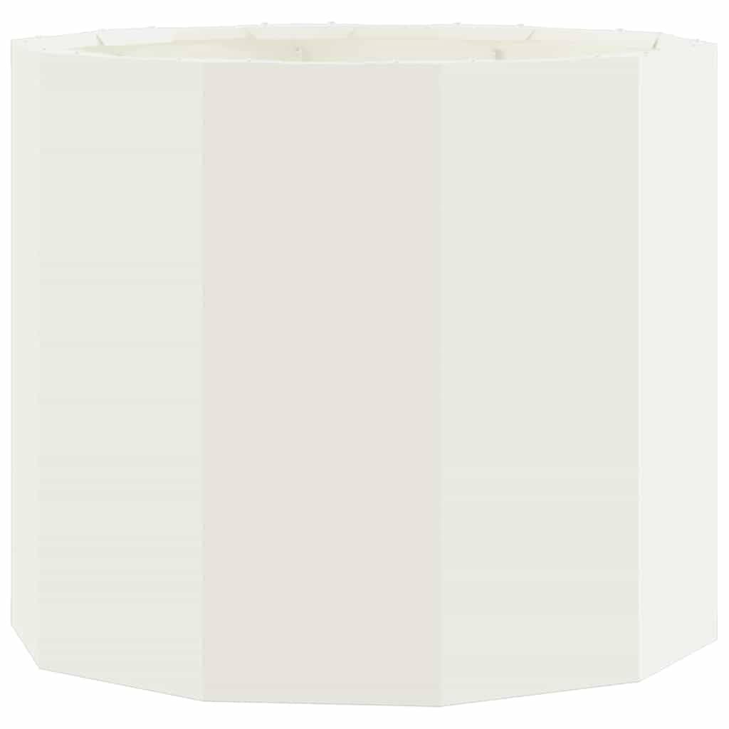 vidaXL Pflanzkübel Weiß 60 x 60 x 50 cm Stahl