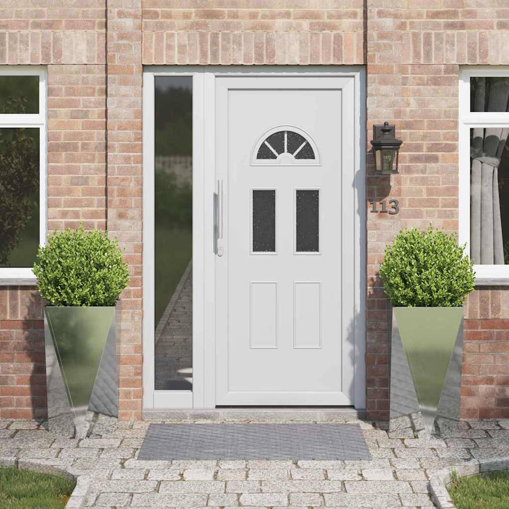 vidaXL Pflanzkübel 2 pcs Silber 40 x 40 x 75 cm Verzinkter Stahl