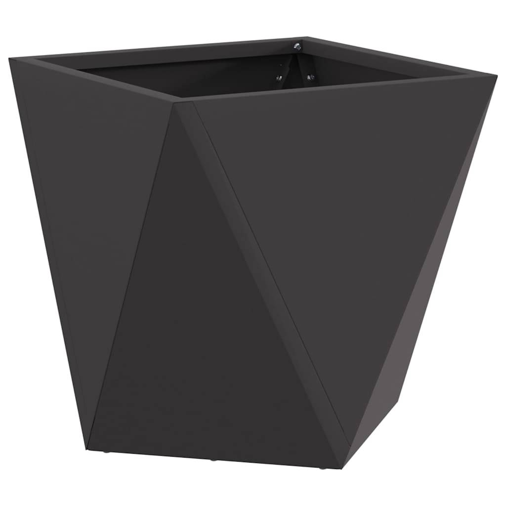 vidaXL Pflanzkübel Schwarz 30 x 30 x 30 cm Stahl