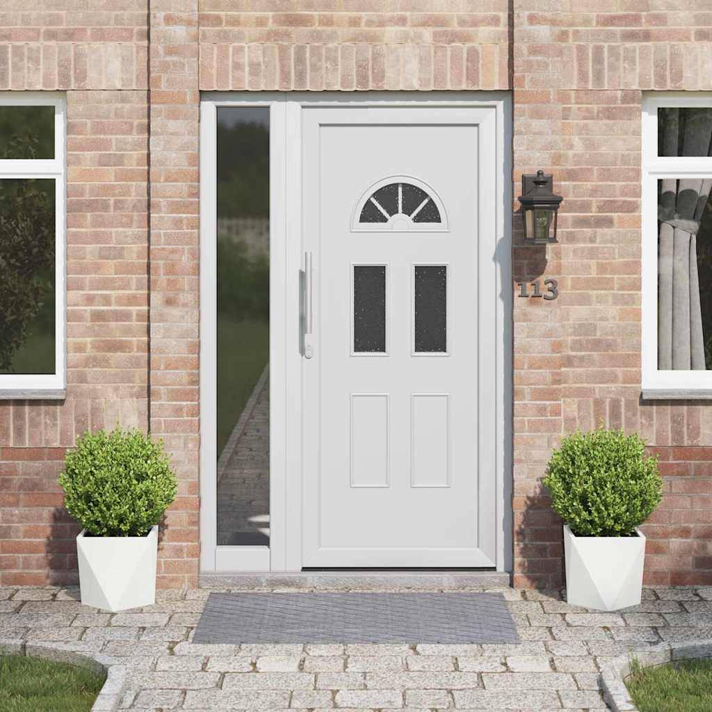 vidaXL Pflanzkübel 2 pcs Weiß 30 x 30 x 30 cm Stahl