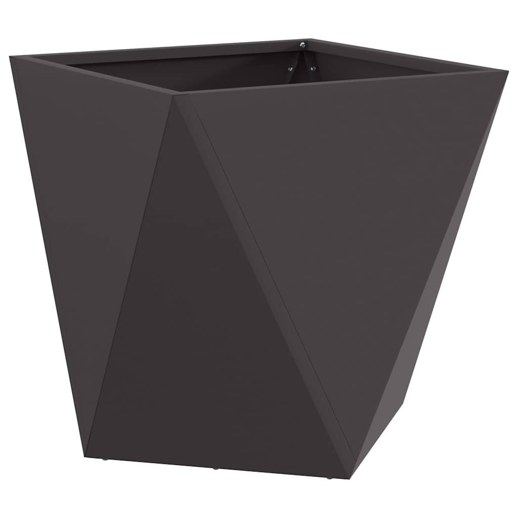 vidaXL Pflanzkübel Schwarz 40 x 40 x 40 cm Stahl